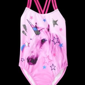 Gymboree girls’ unicorn swimsuit